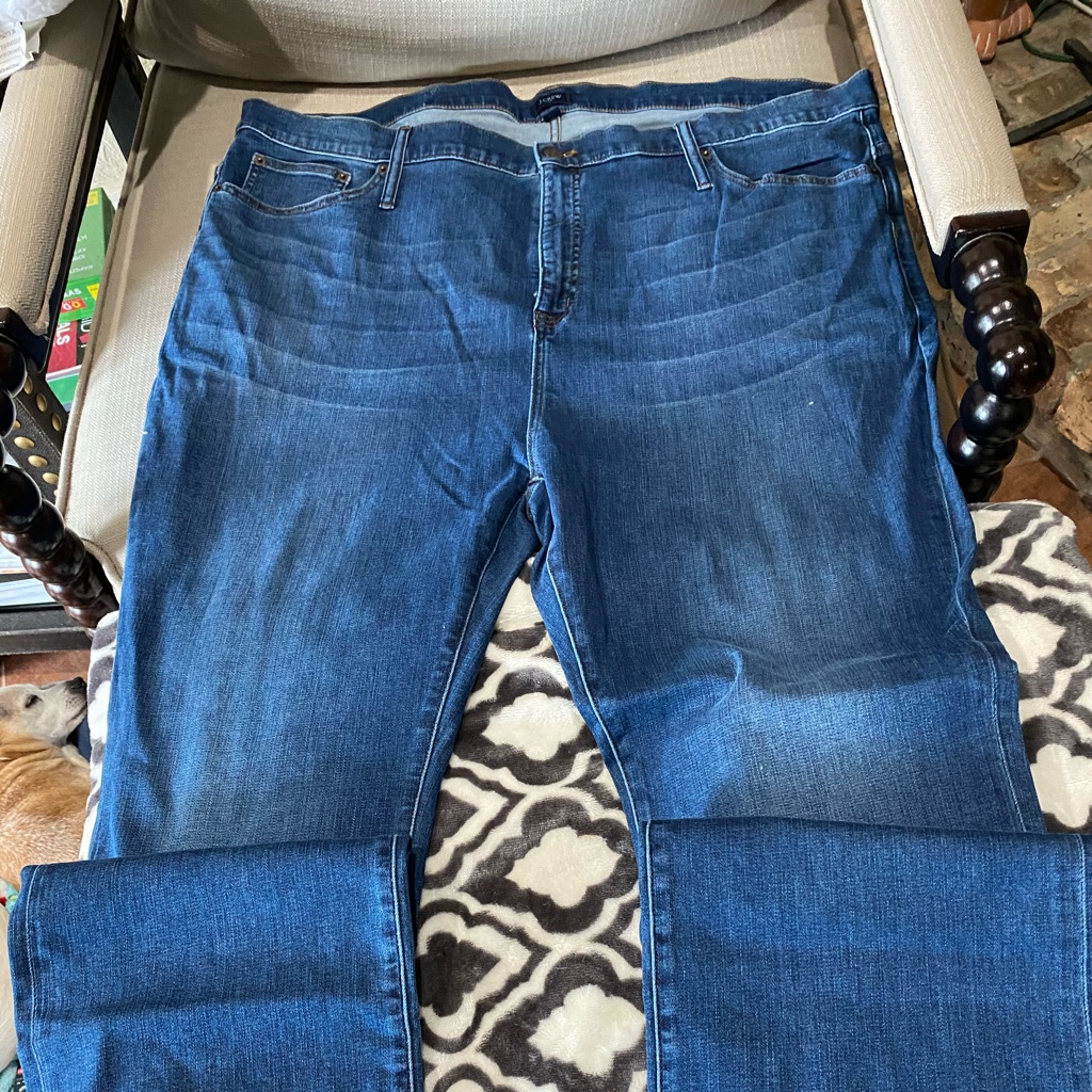 J Crew Plus Sz 37 Straight Leg Jeans New No Tags